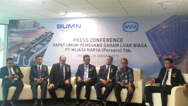 Rapat Umum Pemegang Saham Luar Biasa (RUPSLB) PT Wijaya Karya (Persero) Tbk (WIKA). Senin (28/1/2019).