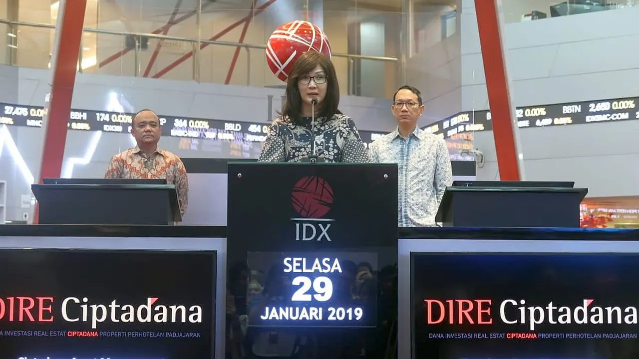 Instrumen Dana Investasi Real Estat (DIRE) Ciptadana Properti Perhotelan Padjajaran resmi melantai di Bursa Efek Indonesia (BEI) pada Selasa (29/1/2019).