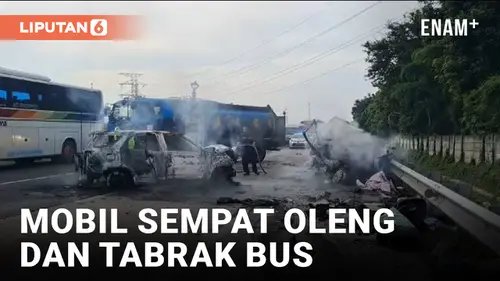 VIDEO: Kesaksian Supir Bus Kronologi Kecelakaan di KM 58 Tol Cikampek