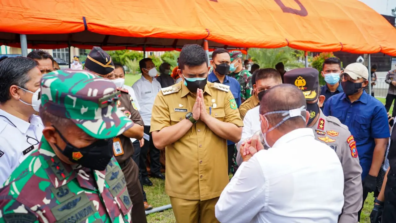 Bobby Nasution: Positif Covid-19 di Kota Medan Menurun, Masyarakat Harus Tetap Displin Prokes
