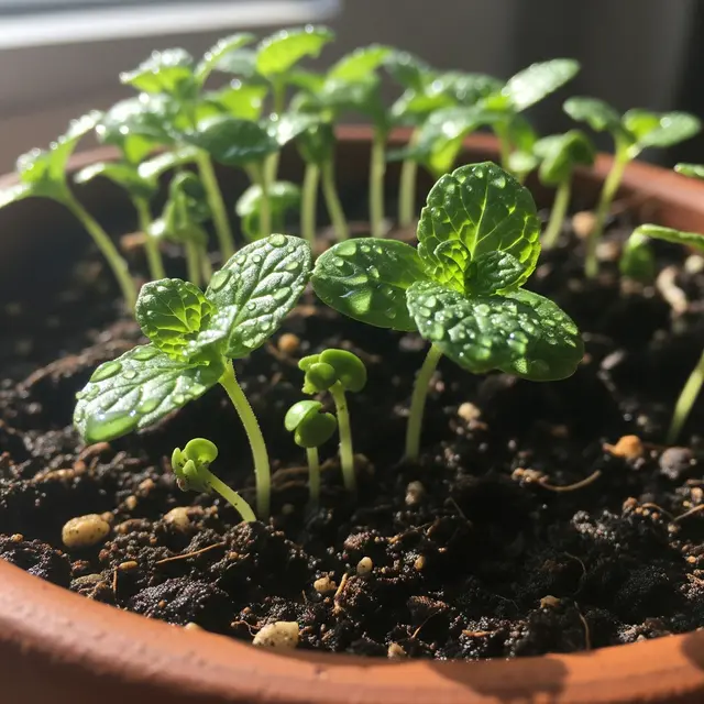 Menanam Daun Mint di Pot