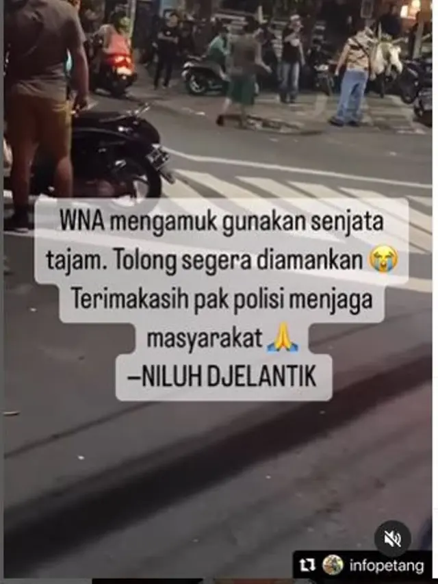 Turis Kanada yang Sempat Mengamuk Bawa Senjata Tajam di Bali, Diduga Mabuk dan Kehilangan Kartu ATM