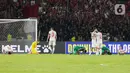 Bermain di markas sendiri, skuad Garuda membungkam perlawanan Green Falcons dua gol tanpa balas. (Liputan6.com/Herman Zakharia)