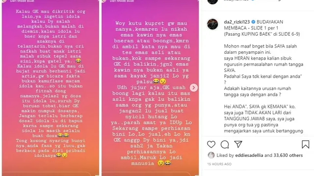 Rizki 2R (Foto: Instagram/@da_rizki123)