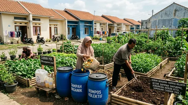 Ide Kebun Sayur Bersama di Komplek Perumahan Subsidi