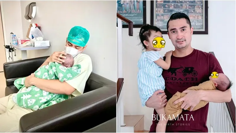 Jadi Ayah Dua Anak Tahun 2021, Ini Potret 6 Seleb Pria Saat Momong Buah Hatinya