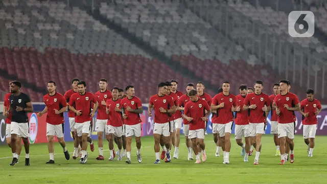 Optimistis Raih Poin Penuh, Intip Latihan Akhir Timnas Indonesia Jelang Hadapi China di SUGBK