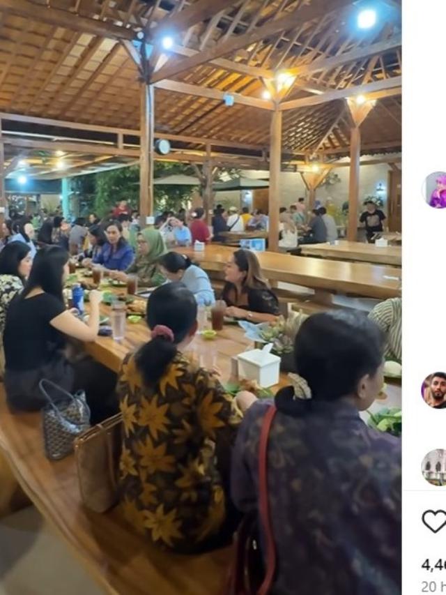Makan Nasi Tempong di Bali, Anak Annisa Pohan Pakai Tas dari Brand Favorit Selebriti Indonesia.