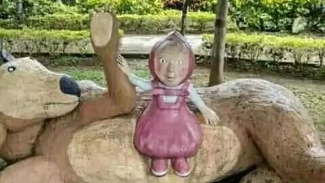 6 Potret Patung Tokoh Kartun Wanita Ini Kocak, Jauh Berbeda dengan Aslinya