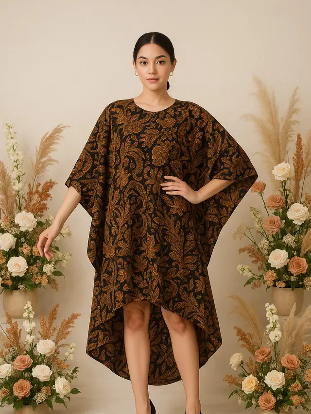 Model Batik Lengan Kelelawar