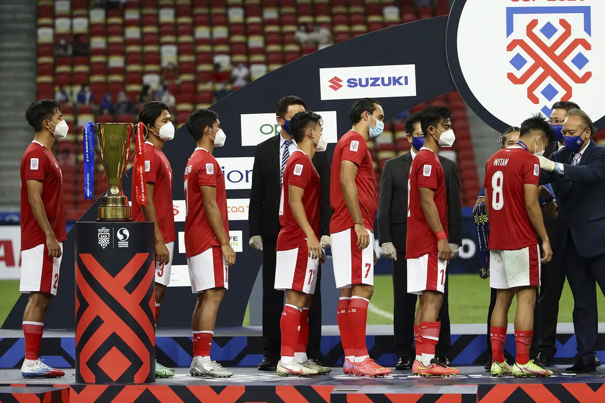 Foto: Meski Puasa Gelar Berlanjut, Timnas Indonesia Tampil Membanggakan usai Imbangi Thailand 2-2 di Leg Kedua Final Piala AFF 2020