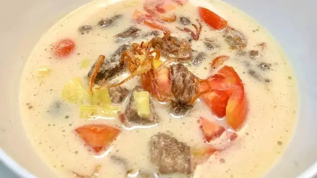 Resep soto Betawi daging sapi. (dok. Cookpad @ummu_salma_)