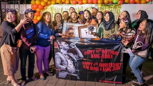 6 Potret Ulang Tahun Judika ke-41 Bersama Fans dan Keluarga
