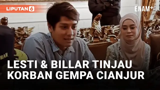 Lesti Kejora dan Rizky Billar Berkunjung ke Cianjur untuk Bantu Korban Gempa