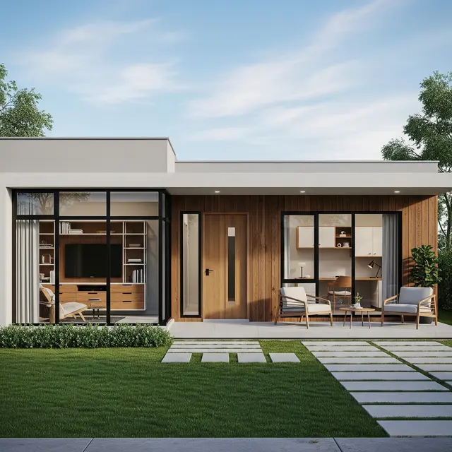 Model Rumah 1 Lantai Tipe 45 Tapi Tetap Nyaman untuk 5 Orang/Gemini AI