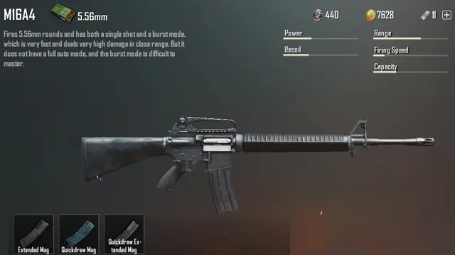 Senjata M16A4 di PUBG Mobile. (PUBG)