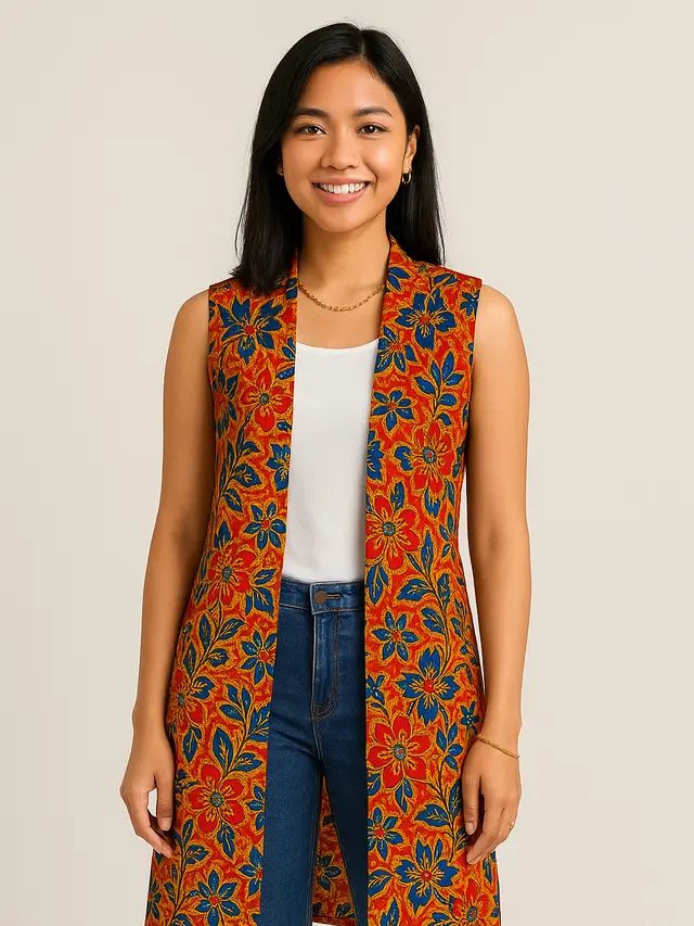 Outer Batik Panjang Tanpa Lengan 2025 (Image by ChatGPT)