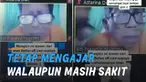Pada satu momen saat Edi menyalakan kamera, tampak dirinya memakai selang oksigen.