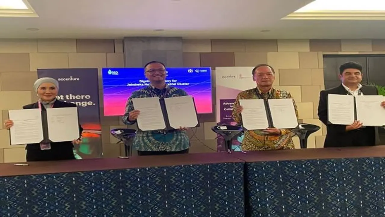 Pabrik-pabrik terkemuka di Kawasan Industri Jababeka-Cikarang bergabung dengan Program Net Zero yang diinisiasi oleh World Economic Forum dan Accenture serta didukung oleh Accenture dan EPRI (Foto: Pertamina)