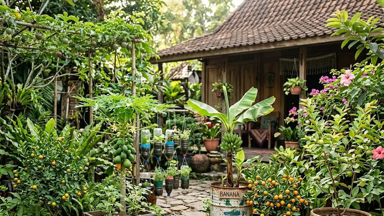 Barang Bekas yang Bisa Dipakai untuk Kebun Pohon Buah Mini Low Budget