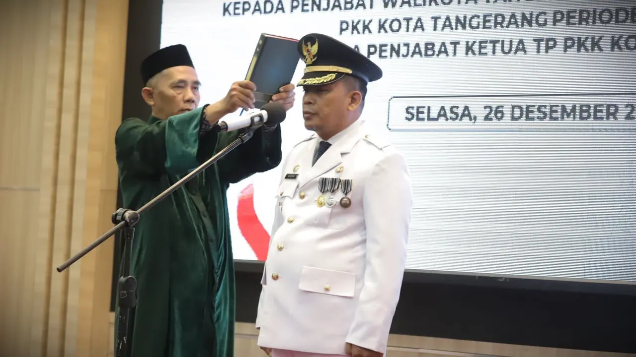 Pelantikan Nurdin sebagai Pj Wali Kota Tangerang menggantikan Arief R. Wismansyah.