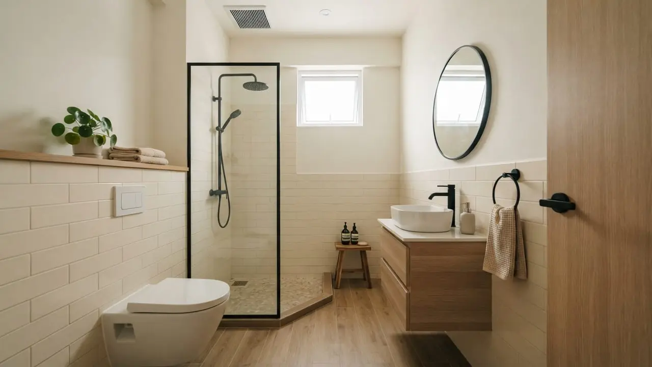 Desain Kamar Mandi 1x3 Minimalis yang Estetik
