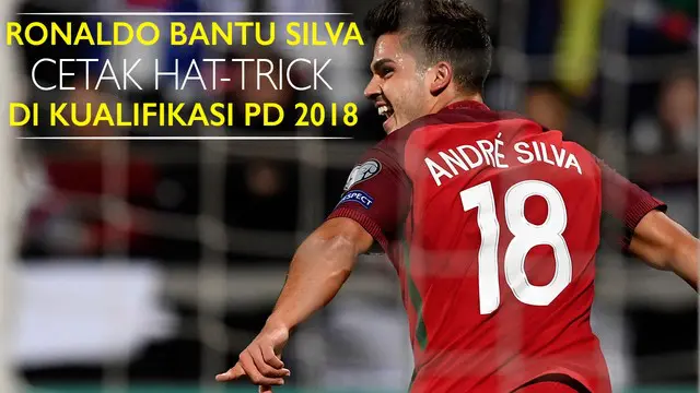 Video laga kualifikasi Piala Dunia 2018 antara Kepulauan Faroe vs Portugal. Andre Silva striker masa depan Portugal mencetak hat-trick di laga tersebut.