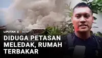 Diduga Akibat Petasan Meledak, Sebuah Rumah Terbakar