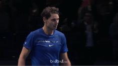 Berita video momen petenis Spanyol, Rafael Nadal, memilih mundur dari ATP Finals karena cedera lutut. This video presented by BallBall.