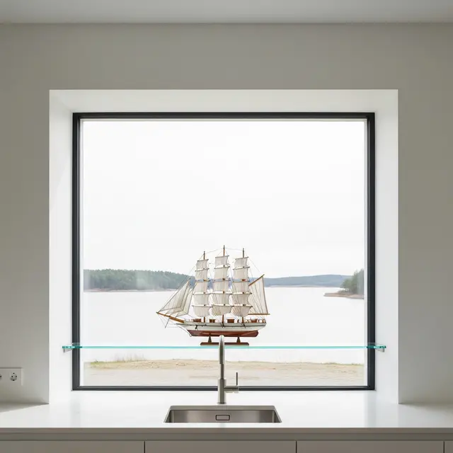 Model Jendela Dapur Minimalis (Image by Gemini AI)