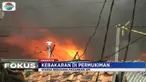 Perumahan padat penduduk di Menteng Tenggulun, Jakarta Pusat, ludes dilalap api.