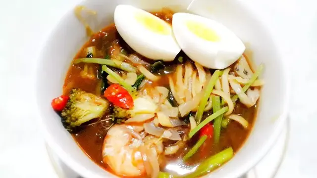 Resep fettuccine kuah Nusantara. (dok. Cookpad @wilna_my)