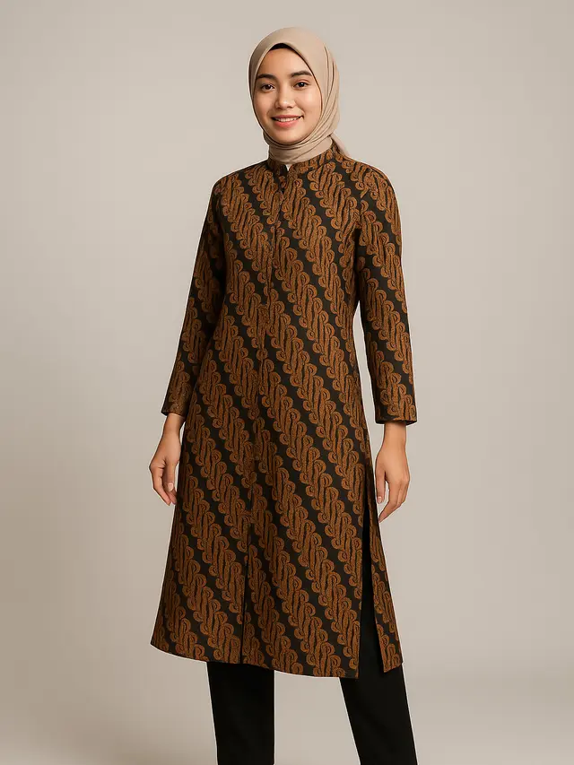 7 Model Tunik Batik Belah Samping Kanan Kiri, Anggun dan Nyaman untuk Segala Aktivitas