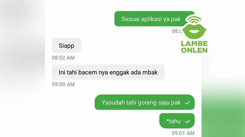 6 Chat Salah Ketik Ojek Online dan Penumpang Ini Bikin Ketawa Geli