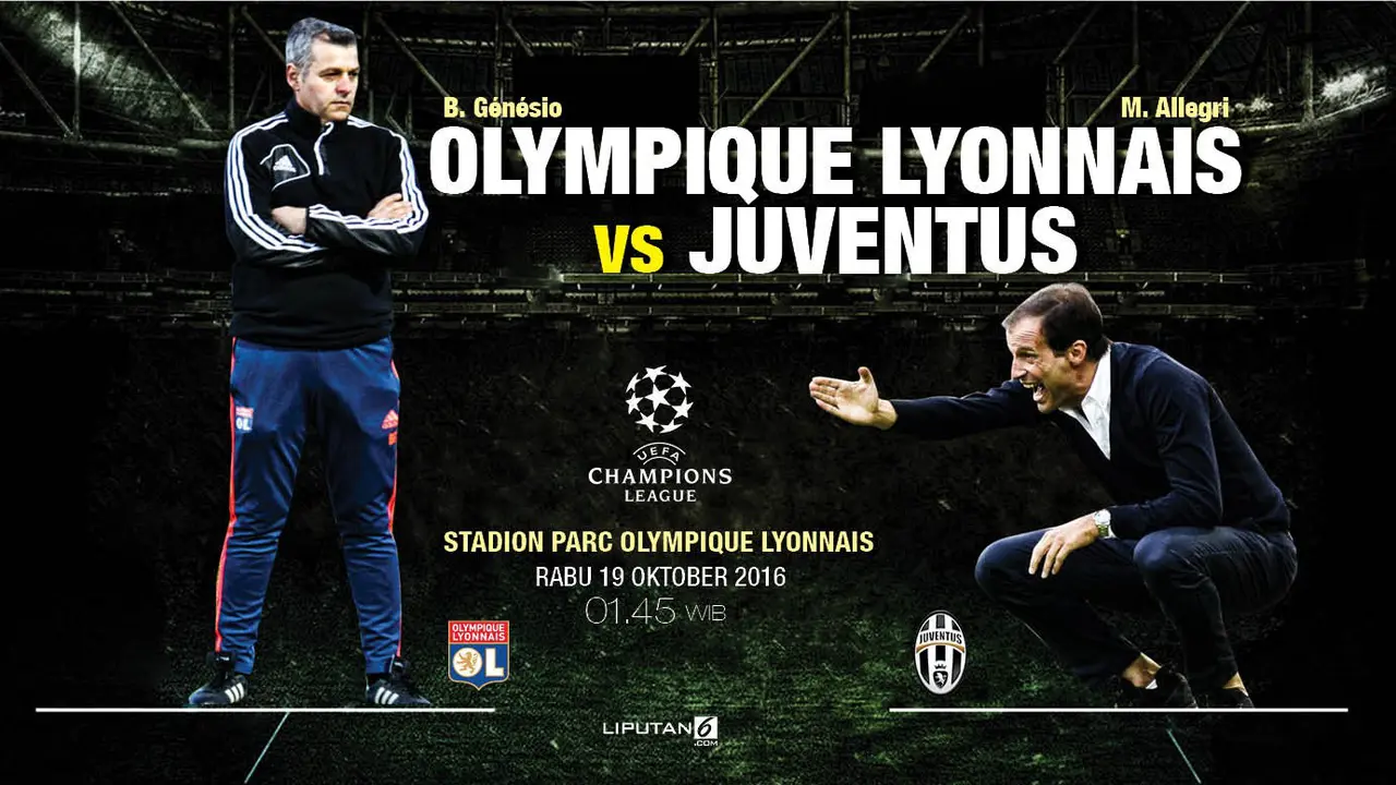 Prediksi Olympique Lyonnais Vs Juventus