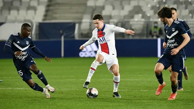 FOTO: Tanpa Neymar dan Mbappe, PSG Tundukkan Bordeaux