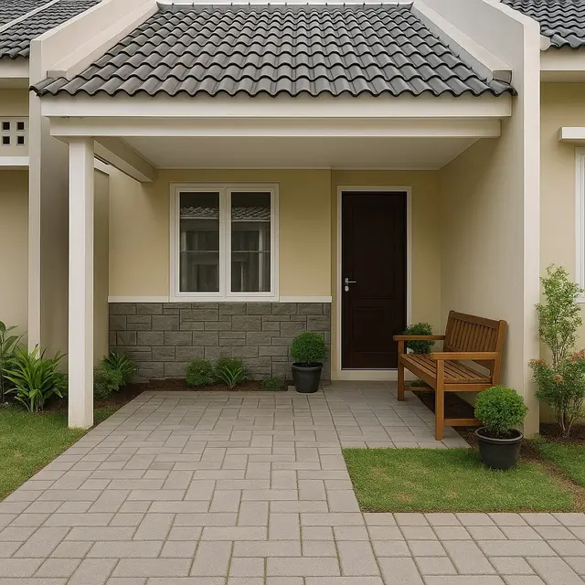 Inspirasi Gambar Desain Garasi di Perumahan Subsidi