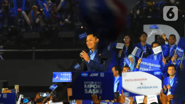 Agus Harimurti Yudhoyono Saat Pidato Politik