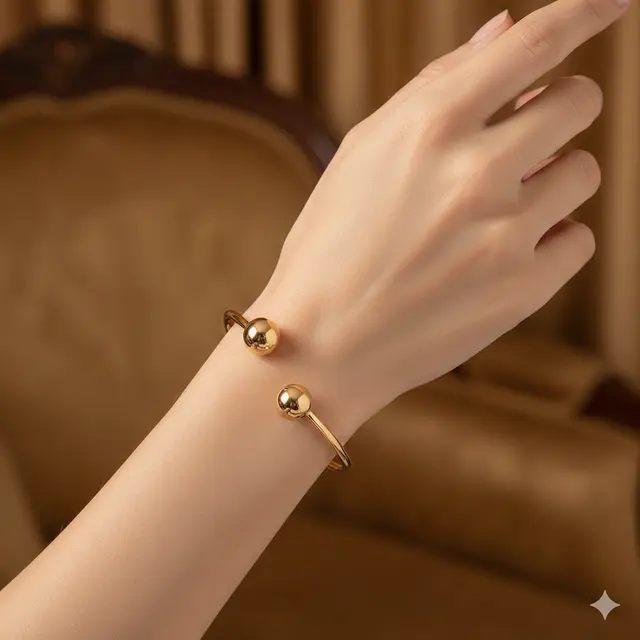 Model Gelang Emas Bola-Bola yang Manis untuk Acara Resmi
