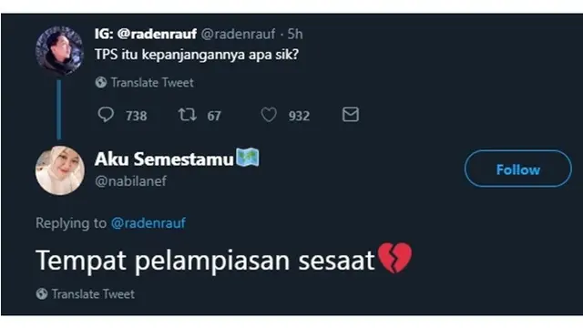 7 Respon Netizen Ditanya Kepanjangan dari TPS Ini Kocak Abis