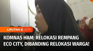 Menolak direlokasi, sejumlah warga Pulau Rempang menyampaikan tuntutannya kepada Kepala BP Batam untuk disampaikan kepada Presiden Jokowi. Sementara, Komnas HAM merekomendasikan kepada Pemerintah untuk merelokasi pembangunan Rempang Eco City dibandin...