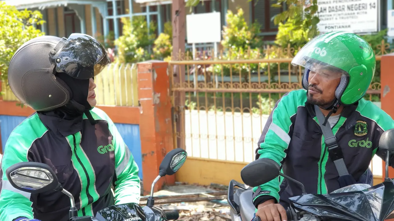 Kisah inspirasi sepasang suami istri pengemudi ojol