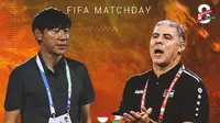 FIFA Matchday - Timnas Indonesia Vs Palestina_Duel Pelatih: Shin Tae-yong Vs Makram Daboub (Bola.com/Adreanus Titus)