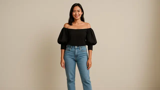 Model Blouse Lengan Gigot/Ilustrasi gambar oleh AI