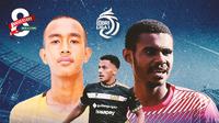 BRI Liga 1 - Nyoman Ansanay, Theo Numberi dan Muhammad Ragil (Bola.com/Decika Fatmawaty)