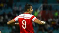 Striker Madura United asal Spanyol, Pablo Rodriguez Aracil menilai Arema Cronus dan Persib Bandung menjadi lawan yang harus diwaspadai di Torabika Soccer Championship presented by IM3 Ooredoo. (Bola.com/Zulfirdaus Harahap)