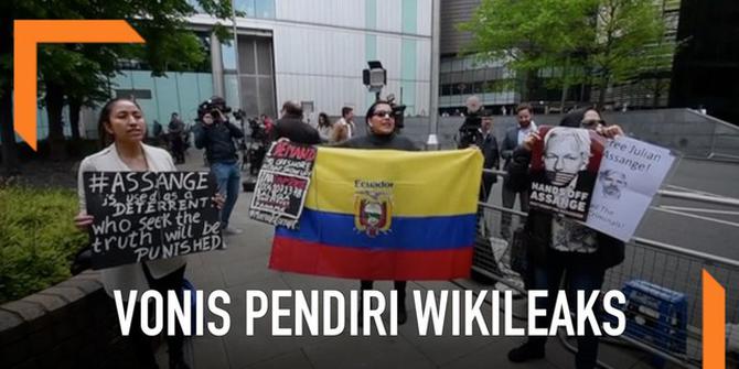 VIDEO: Pendiri Wikileaks Divonis 50 Pekan Penjara