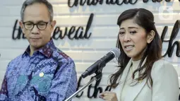 Menkomdigi Meutya Hafid mengumumkan untuk memberantas judi online, kementerian yang dipimpinnya kini menggandeng Otoritas Jasa Keuangan (OJK). (Liputan6.com/Herman Zakharia)