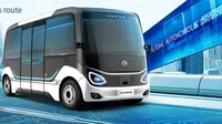 Simak Kecanggihan Bus Nirsopir 5G yang Sedang Diuji Coba