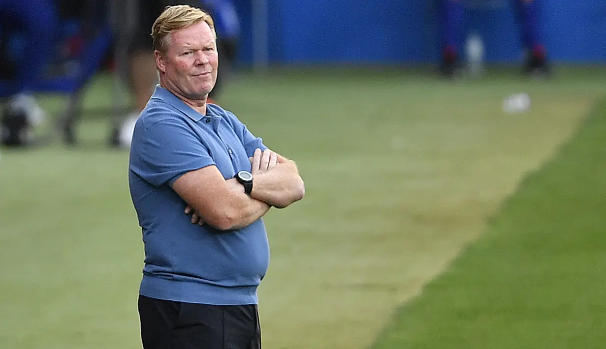 Pada laga tersebut anak asuh Ronald Koeman  menang meyakinkan dengan skor 3-1. (Foto: AFP/Pau Barrena)